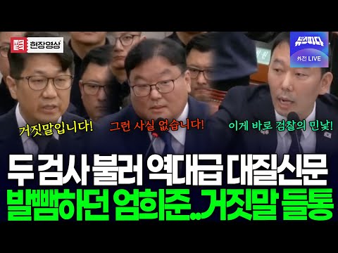 두 검사 불러 역대급 대질신문..! 문지석 검사 폭풍진술에 발뺌하던 엄희준 거짓말 '들통'