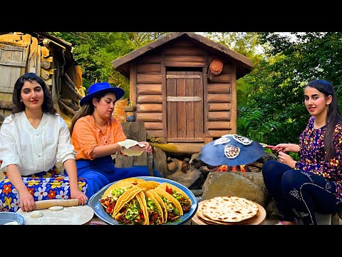 The Tastiest Village Cooking :Taco Burger, Hand-Baked Tortillas & Rural Life in Iran