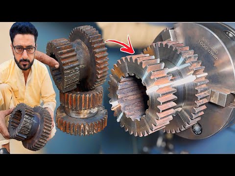 When Skill Meets Precision – Rebuilding a Completely Broken Gear to Life Again ⚙️🔥