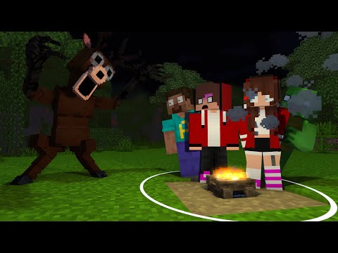 MAIZEN: JJ & Mikey Escape 99 Nights In The Forest - Minecraft Animation