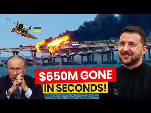 Putin Stunned: Ukrainian Jets Destroy $650 Million Pantsir Convoy on Azovka Bridge! #UkraineWar