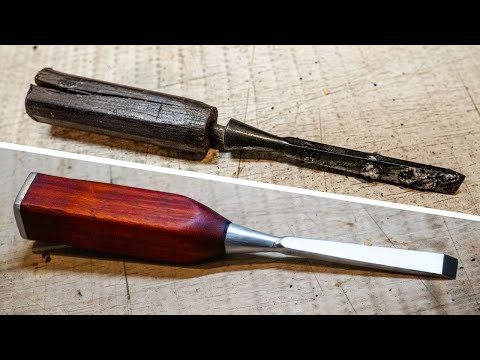 VINTAGE wood CHISEL RESTORATION