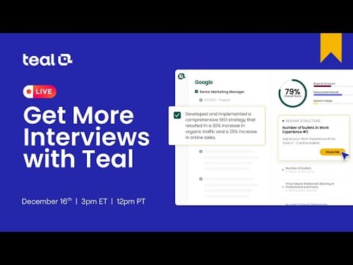 Get More Interviews with Teal