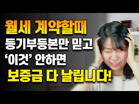 월세 계약시 꼭 물어봐야 할 것들 놓치면 보증금 날립니다! l 부동산 임대차 계약서