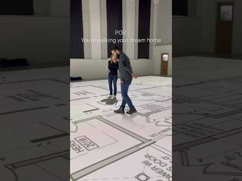 Life-size floor plans are a great tool when planning a home build or renovation! Mancusohomes.com