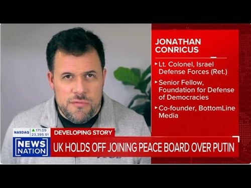 Jonathan Conricus on the Gaza 'Board of Peace' charter signed in Davos – NewsNation
