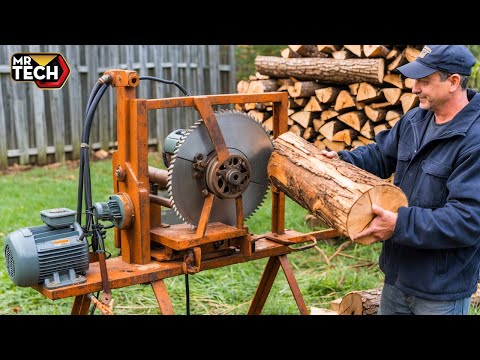 25 Mind-Blowing Firewood Processing Machines in Action! | Homemade Modern Chainsaw Machines #4