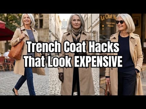 7 GENIUS Trench Coat Styling Hacks That Make You Look 10x More EXPENSIVE After 50