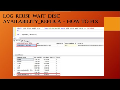 Log_reuse_wait_desc as Availability_Replica - How to fix