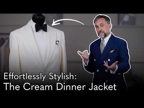 The Most Stylish Black Tie Look - The Cream Dinner Jacket