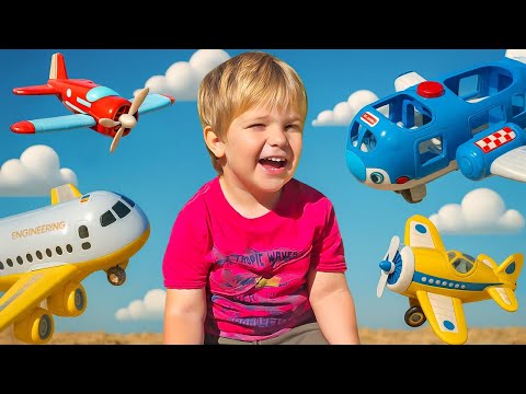 ✈️ Самолёты для детей — учимся и играем с игрушечными самолётами