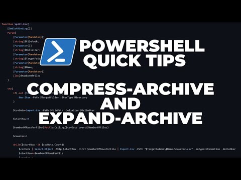 PowerShell Quick Tips : Zip and Unzip file with Compress-Archive and Expand-Archive