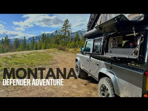 Exploring Montana in our British 4X4 camper