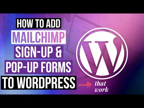 How to Create a Mailchimp Signup and Popup Form & Add it to Wordpress (COMPLETE TUTORIAL)