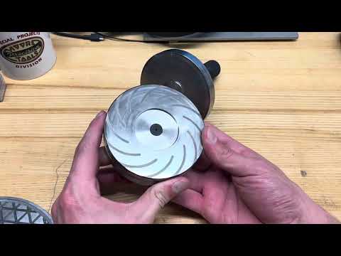 Spiral groove aerodynamic thrust bearing prototype
