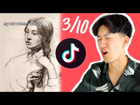 RATING TIKTOK ART TUTORIALS 😭 8