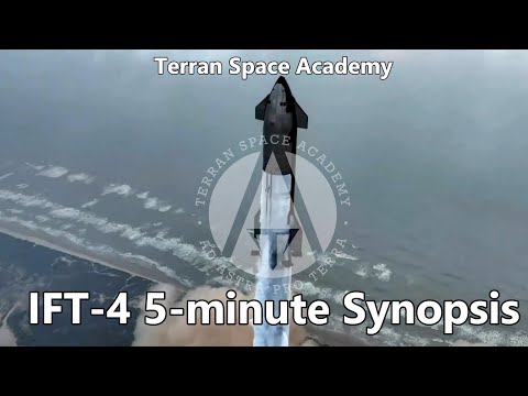 Starship IFT 4 5-minute Flight Synopsis: with Replay