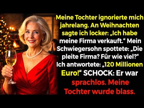 Meine Tochter ignorierte mich jahrelang – an Weihnachten sagte ich: Firma für 120 Mio. € verkauft…