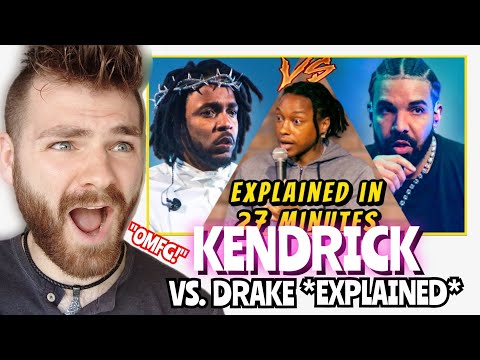 NON DRAKE FAN reacts to DRAKE VS KENDRICK *Explained to White People* | REACTION!!