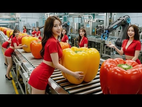 How Millions of Bell Peppers Are Harvested & Processed Daily: Modern Tech