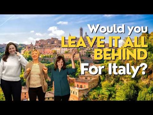 3 women moved to Siena, Italy... this is how their life has changed