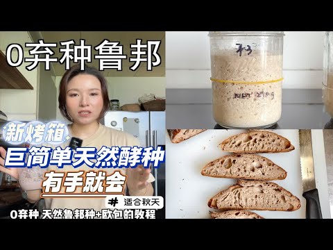 美食教程|0弃种 鲁邦种 天然酵种培养 7天成熟 酸种欧包教程 有手就会 没有浪费