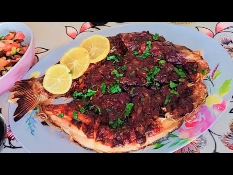 سمك شوي بالفرن مع طريقه الحشوة بطريقه رهيبه جربوها لذيذه😍😋👌🏻🐟