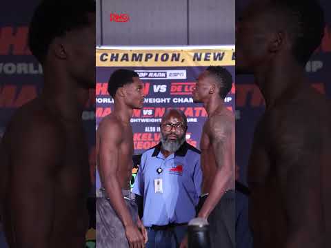 The final face-off between Ring ambassador Abdullah Mason and Jeremia Nakathila ahead of their fight