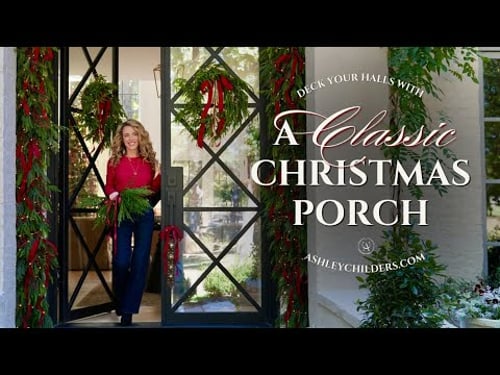 How to Decorate a Classic Christmas Porch (full tutorial)