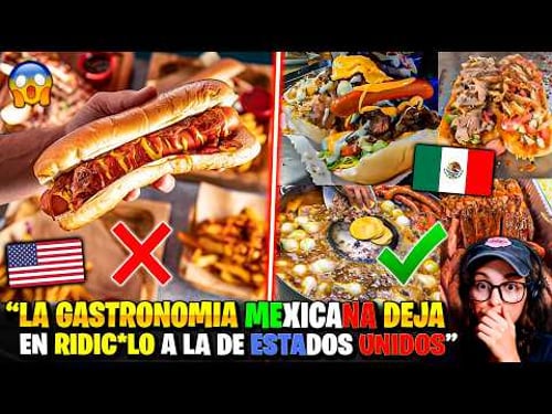 🇺🇸GRINGO DICE que la GASTRONOMÍA MEXICANA🇲🇽 supera la de ESTADOS UNIDOS y la deja hasta en RIDIC*LO😱