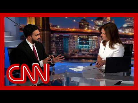 Erin Burnett asks Zohran Mamdani what it means to be a Democratic Socialist. Hear his response