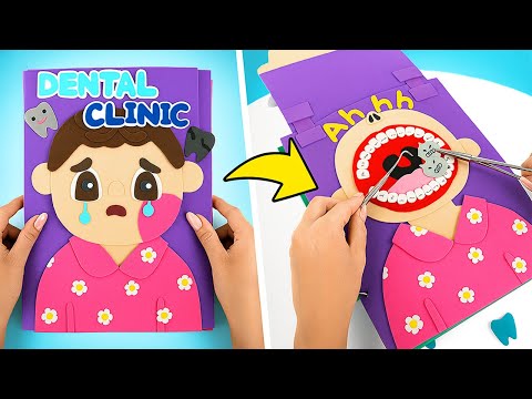 π¦· Letβs Play Dentist! DIY Foam Paper Clinic Book + Fun Tooth Crafts πͺ₯β¨