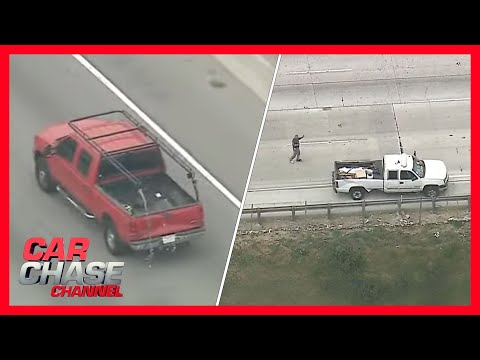 PURSUIT OF CARJACKING SUSPECT: Driver escapes police during high-speed chase | Car Chase Channel