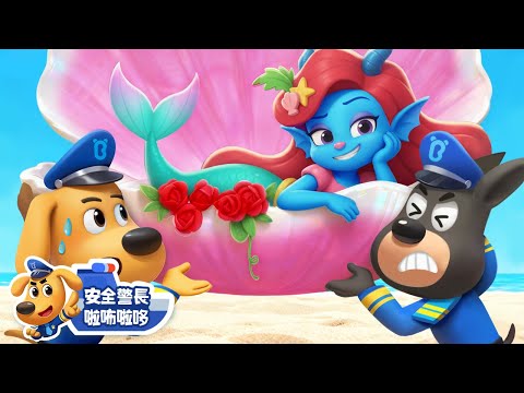 【新劇集】追捕美人魚公主 | 潮汐安全 | 水城季🌊 EP08 | 寶寶好習慣 | 動畫 | 卡通 | 安全警長啦咘啦哆