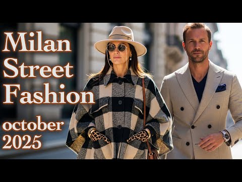🍂 Autumn 2025 Milan Street Fashion. How Italian Fashionistas Wear Fall Trends. Luxury Fashion Vlog