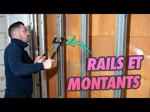 I PLACE THE RAILS AND UPRIGHTS FOR THE PLASTERBOARDS! (Bathroom renovation project - EP 11)