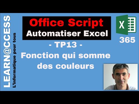 Office Script: TP13 - Create a Function that adds colors