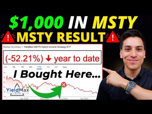 I Invested $1,000 in MSTY by YieldMax for 127 Days (My Dividend ETF Results!)