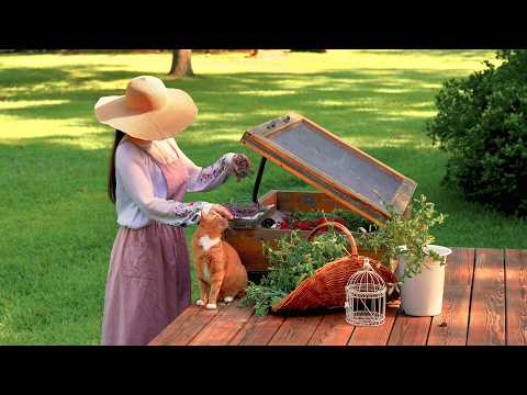 ハーブを愉しむ夏のキッチン🌿いちじくの葉っぱアイスクリーム/ベルガモットのオキシミル