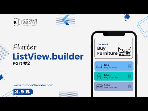 2.9 (b) - Flutter List View Builder | Flutter Tutorials for beginners 2025