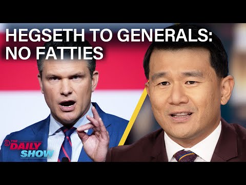 Hegseth Lectures "Fat Generals" and Trump Threatens War Against U.S. Cities | The Daily Show