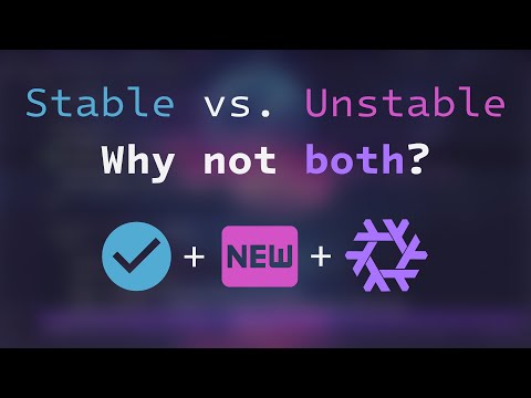 Using Stable and Unstable At the Same Time on NixOS