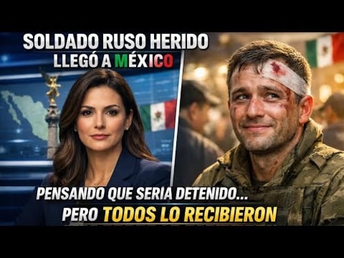 Soldado ruso herido llegó a México pensando que sería detenido… pero todos lo recibieron