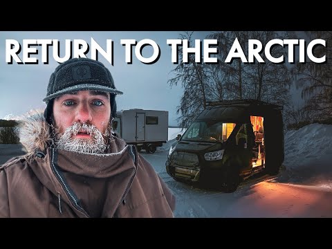 ARCTIC WINTER VANLIFE THE LONG DRIVE NORTH