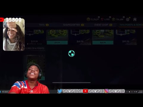 Ishowspeed talking to Aaliyah whilst playing fifa mobile