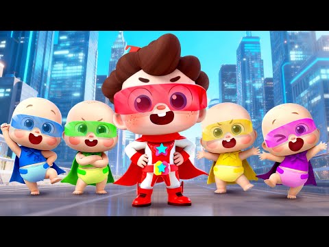 Superheroes Save the Day | Superhero Song for Kids | Nursery Rhymes & Kids Songs | BabyBus