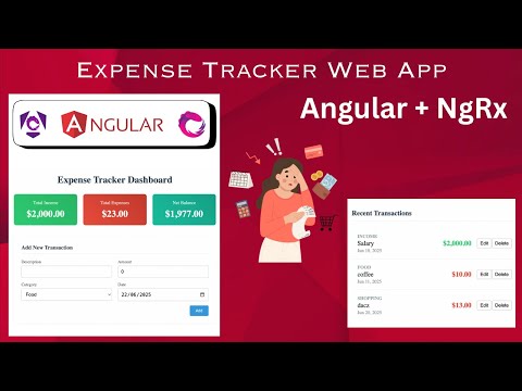 Build Angular Expense Tracker App using NgRx & RxJs || Angular Full Stack Project