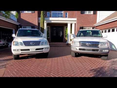 🎬 Lexus LX470 vs Landcruiser 100 series 2007 White 🏆