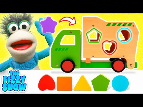 Fizzy & Phoebe Explore Different Shapes in Surprise Boxes | The Fizzy Show Videos