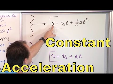 01 - Motion with Constant Acceleration in Physics (Constant Acceleration Equations)